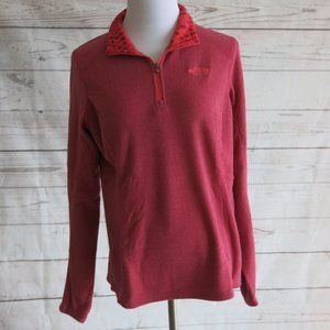The North Face Half Zip Fleece Long Sleeve Pullover Sweater - Size Medium